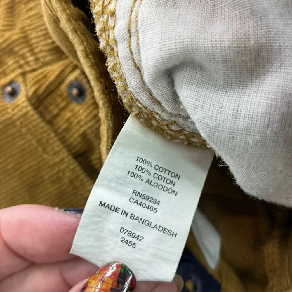 Children's Place Tan Corduroy Pants Kids Size 8 Adjustable Waist Straight Leg